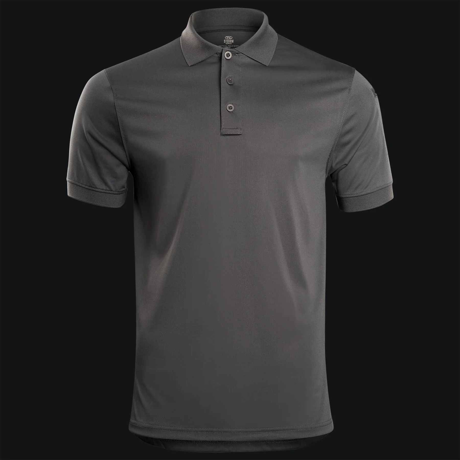 STOIRM Performance Tactical Polo- Grey - Click Image to Close