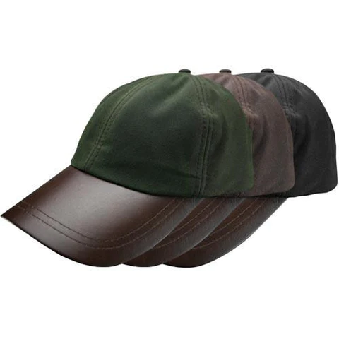 Game Apparel - Waxed Leather/Cotton Baseball Cap - Click Image to Close