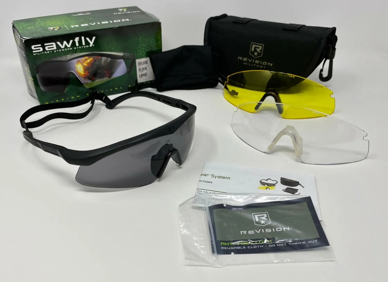Sawfly Revision Military Eyewear Black