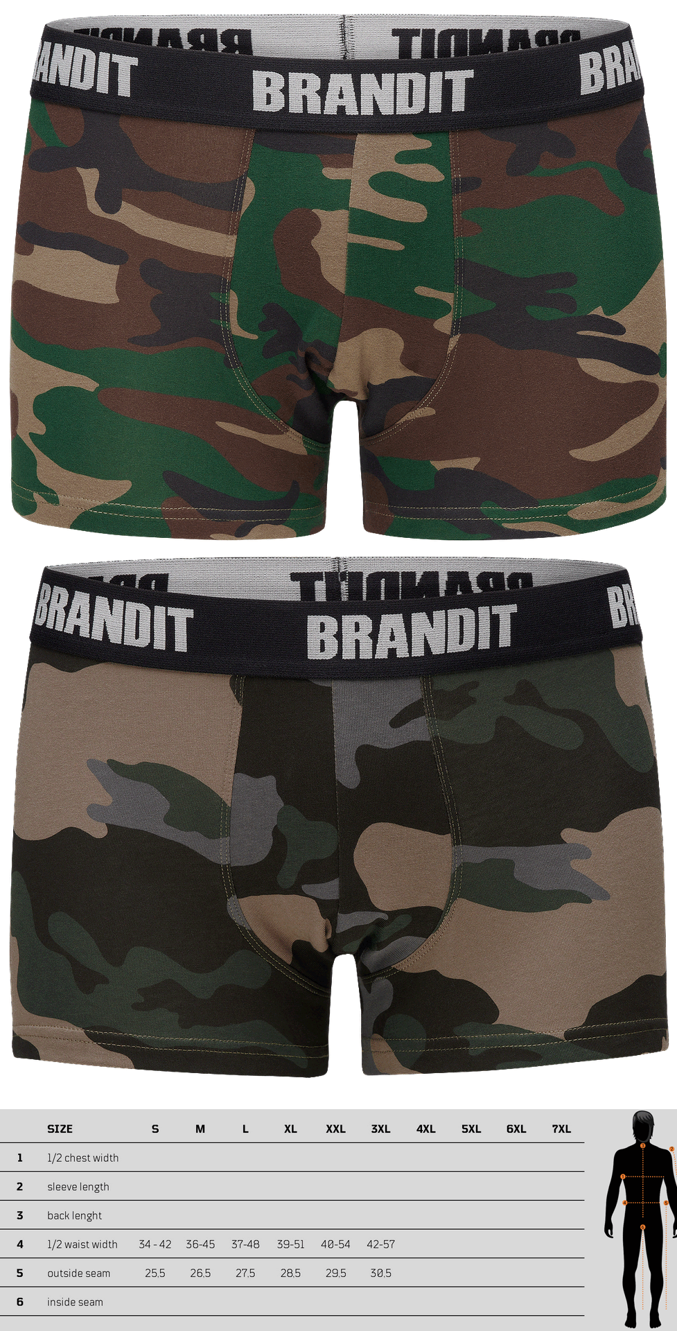 Brandit Boxer Shorts 2pk Brandit Boxer Shorts 2pk